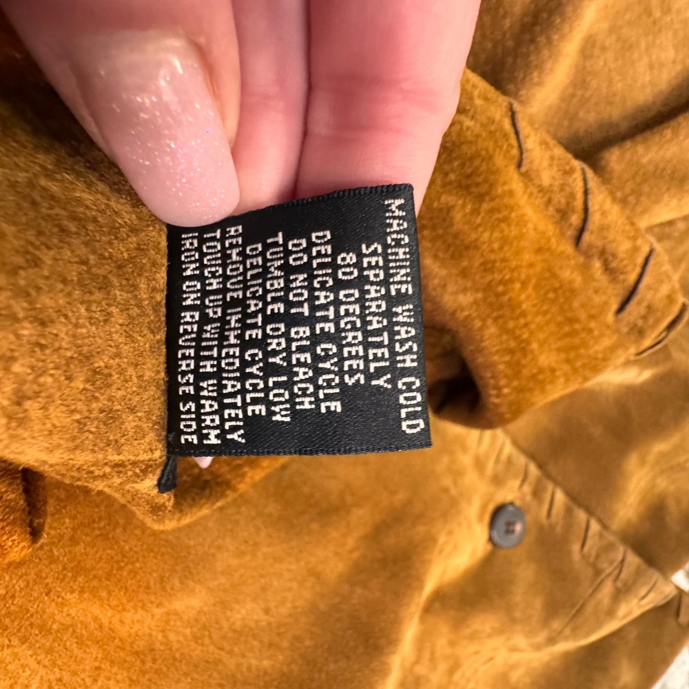 Crossing Pointe‎ Suede Leather Button Down Shirt … - image 6